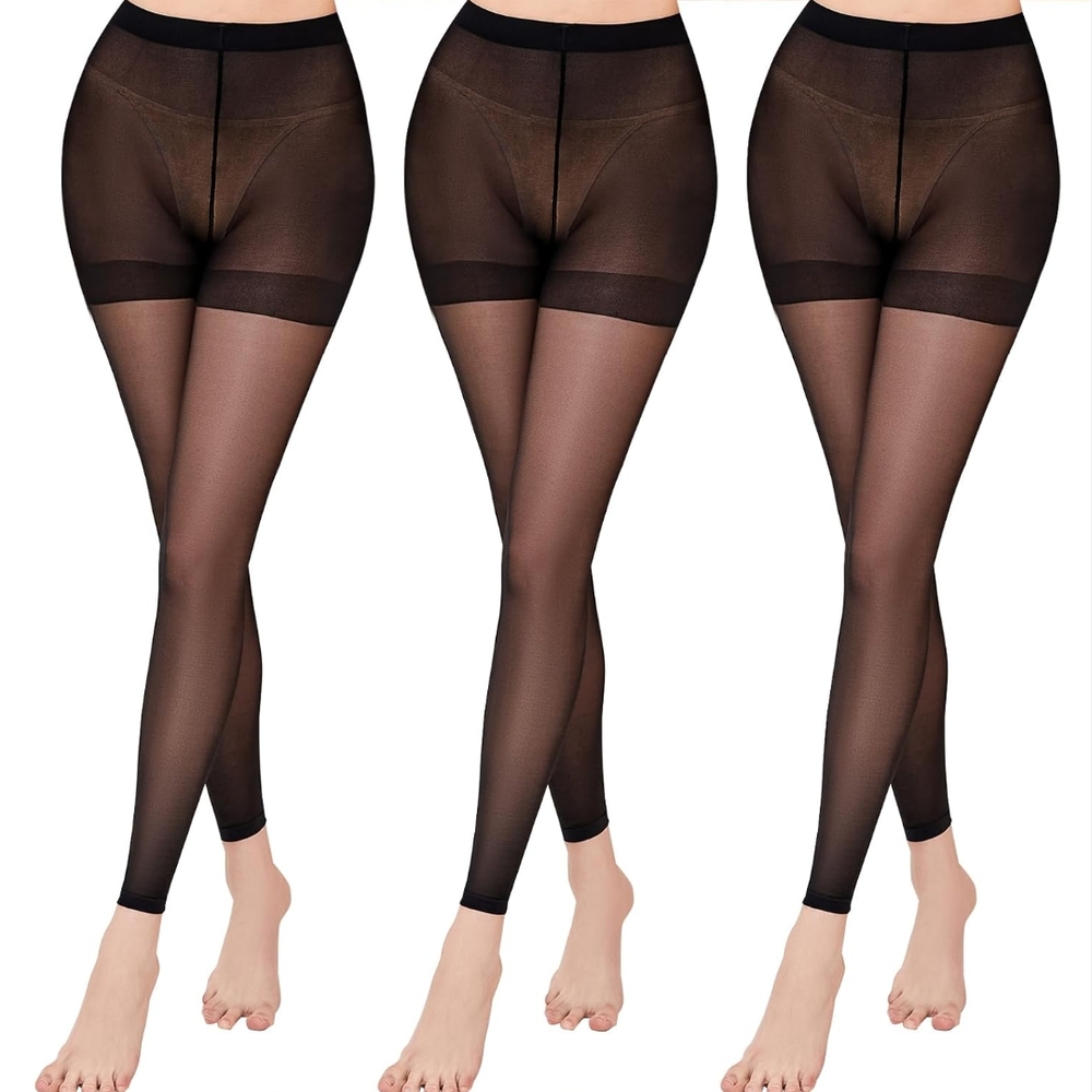 NWT - Sheer Black Leggings